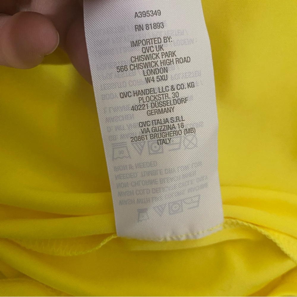 Jason Wu 4X Yellow Daisy Floral Blouse Long Sleeve V Neck Plus Size Top‎ - Picture 9 of 11